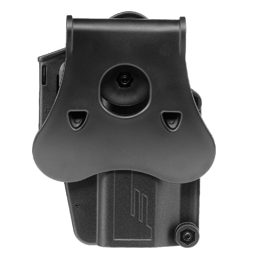 Amomax Per-Fit Universal Tactical Holster Polymer Paddle - passend fr ber 80 Pistolen Links schwarz Bild 4