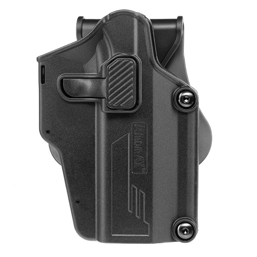 Amomax Per-Fit Universal Tactical Holster Polymer Paddle - passend fr ber 80 Pistolen Rechts schwarz