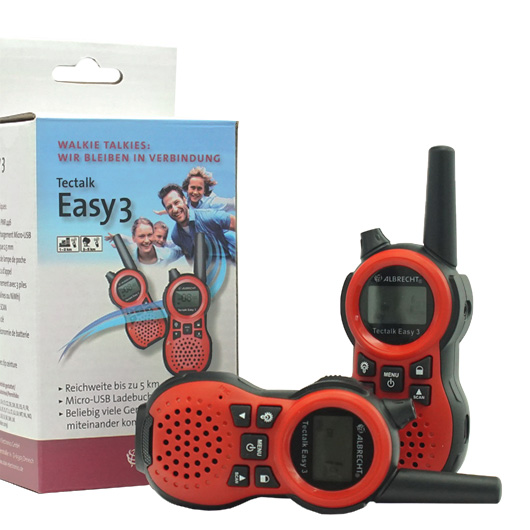 Albrecht Funkgerteset Tectalk Easy 3 rot 1 Paar