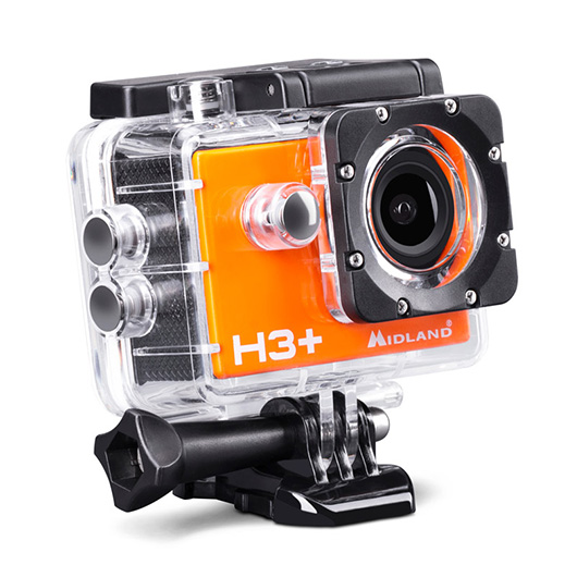 Midland H3+ Full HD Action Kamera WiFi Wasserdicht orange