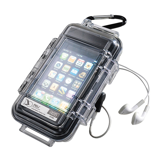 Peli Pro Gear i 1015 iPhone Case wasserdicht transparent Innenmaß 13,1 x 6,7 x 3,5 cm