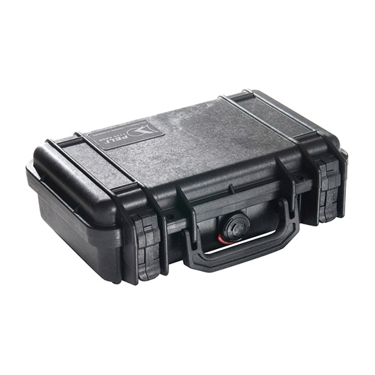 Peli Box 1170 Hard Case ohne Schaumstoffeinlage wasserdicht schwarz Innenmaß 26,8 x 15,3 x 8 cm