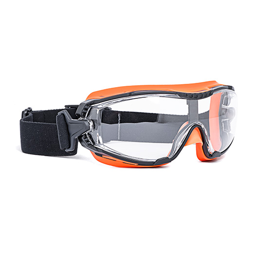 Infield Schutzbrille Defender PC AF AS UV orange/klar