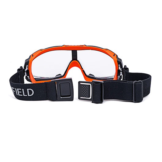 Infield Schutzbrille Defender PC AF AS UV orange/klar Bild 1