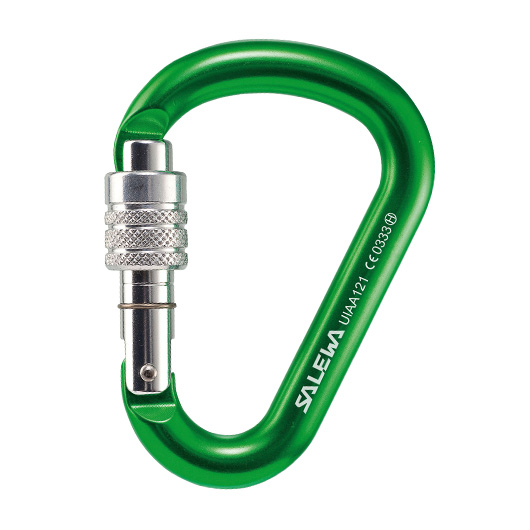 Salewa Karabiner HMS G2 small Screw grn