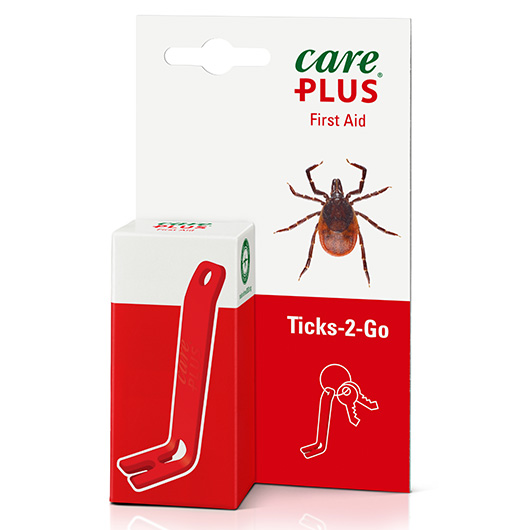 Care Plus Zeckenzange Ticks 2 Go rot