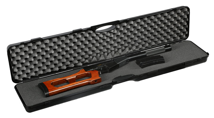 Nuprol Essentials Large Hard Case Waffenkoffer 123,5 x 26,5 x 11 cm PnP-Schaumstoff schwarz Bild 4