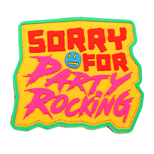 Mil-Spec Monkey 3D Rubber Patch Sorry For Party Rocking gold