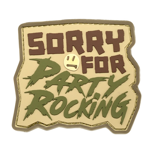 Mil-Spec Monkey 3D Rubber Patch mit Klettflche Sorry For Party Rocking multicam