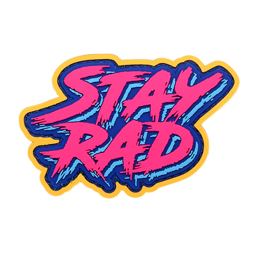 Mil-Spec Monkey 3D Rubber Patch mit Klettflche Stay Rad pink