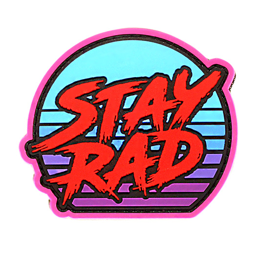 Mil-Spe Monkey 3D Rubber Patch Stay Rad Sunset night