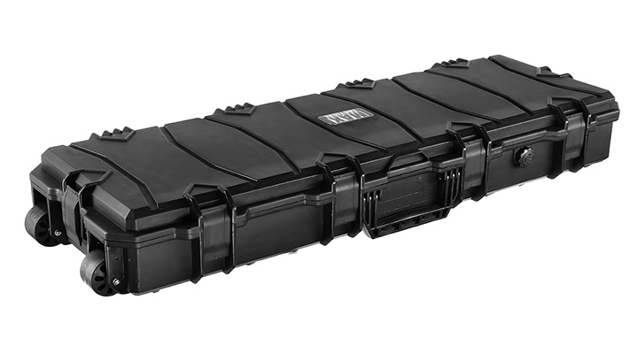 MAX Tactical Large Hard Case Waffenkoffer / Trolley 102 x 36,5 x 14,5 cm Waben-Schaumstoff schwarz