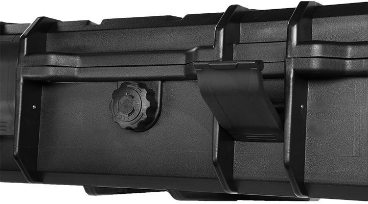 MAX Tactical Large Hard Case Waffenkoffer / Trolley 102 x 36,5 x 14,5 cm Waben-Schaumstoff schwarz Bild 10