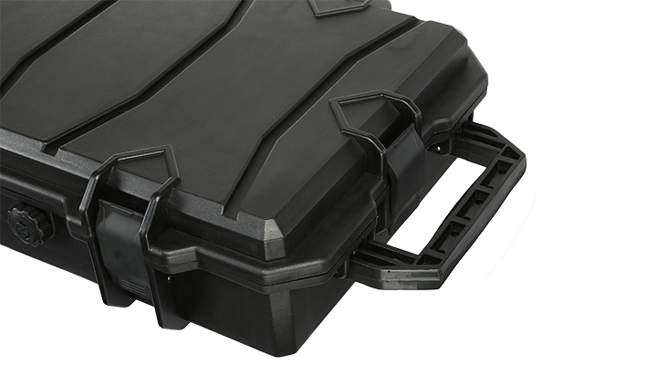 MAX Tactical Large Hard Case Waffenkoffer / Trolley 102 x 36,5 x 14,5 cm Waben-Schaumstoff schwarz Bild 9