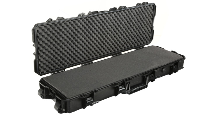MAX Tactical Large Hard Case Waffenkoffer / Trolley 102 x 36,5 x 14,5 cm PnP-Schaumstoff schwarz Bild 6