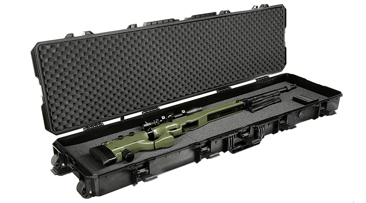 MAX Tactical X-Large Hard Case Waffenkoffer / Trolley 139 x 40 x 14,5 cm PnP-Schaumstoff schwarz Bild 4