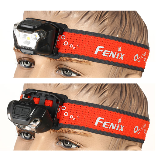 Fenix Kopflampe HL18 R-T 500 Lumen schwarz/orange Bild 2
