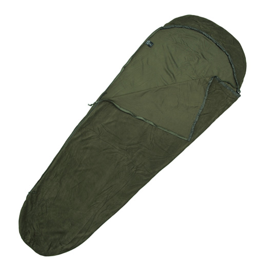 Fosco Fleece Mumienschlafsack Bushcraft Serie oliv