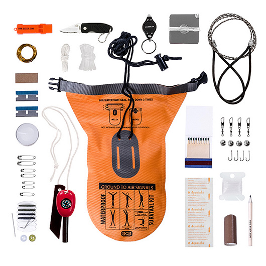 BCB Adventure Survival Kit 21 tlg. wasserdicht orange