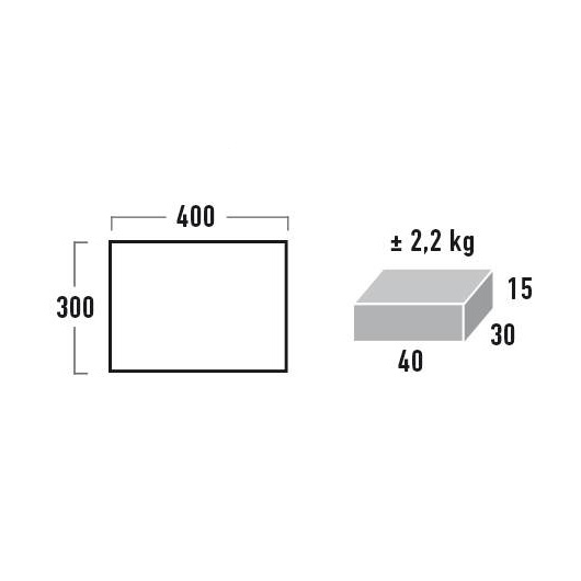 High Peak Tarp Fiji 4x3 m grau Bild 1