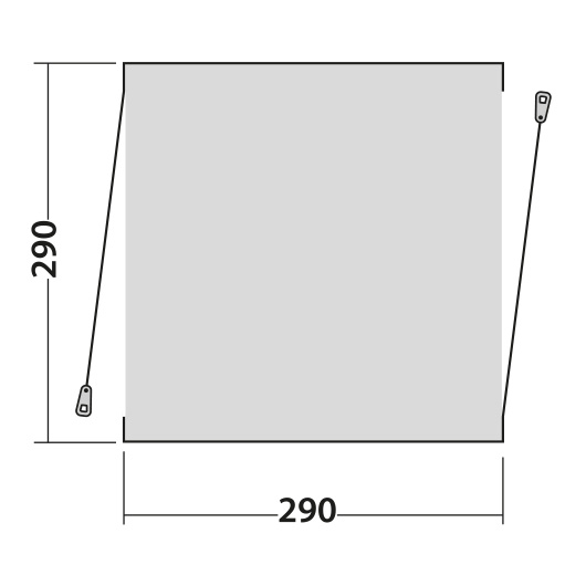 Easy Camp Kuppelzelt Daytent Stau- und Aufbewahrungszelt grau Bild 2