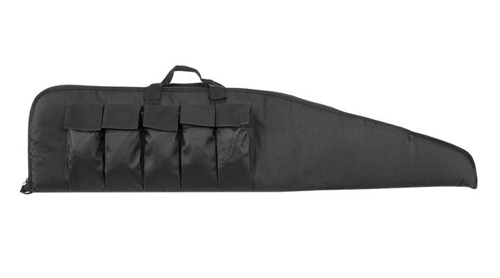 Gewehrtasche 110 cm mit 5 Magazintaschen schwarz