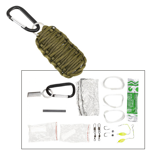 MFH Survival Set Parachute Cord oliv