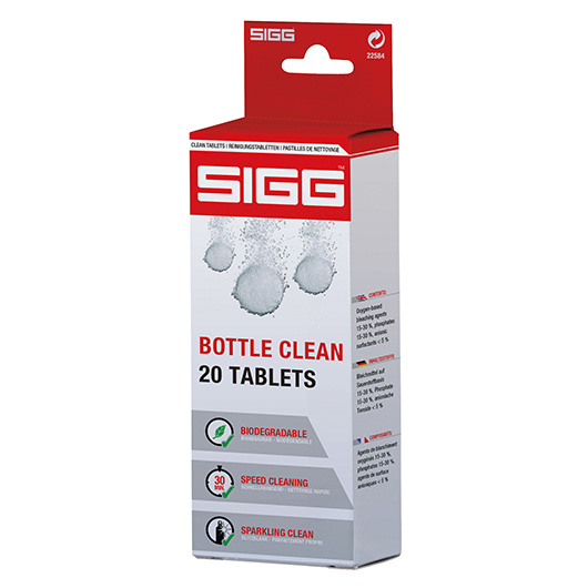 SIGG Reinigungstabletten Bottle Clean 20 Tabletten für Trinkflaschen/Trinkblasen