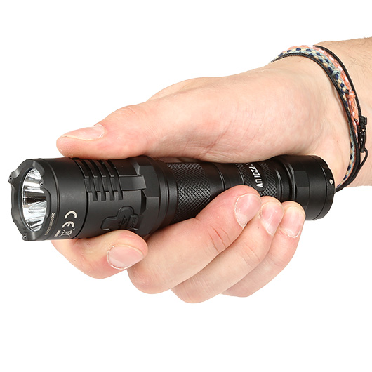 Nitecore LED-Taschenlampe P20i UV 1800 Lumen UV Licht inkl. Tactical Holster schwarz Bild 9