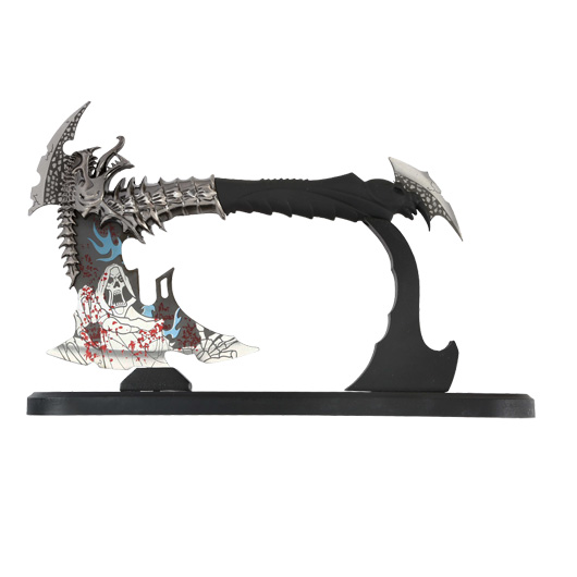 Fantasy Axt Dragon Scream inkl. Tischstnder silber/schwarz Bild 4