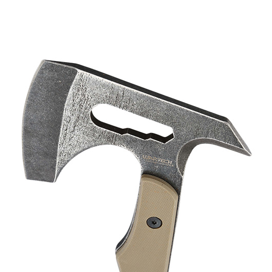 Wartech Wurf- und Survivalaxt stonewash inkl. Scheide schwarz/tan Bild 3