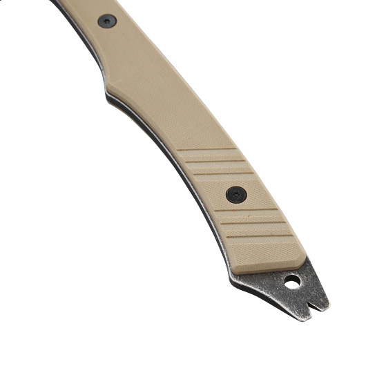 Wartech Wurf- und Survivalaxt stonewash inkl. Scheide schwarz/tan Bild 5