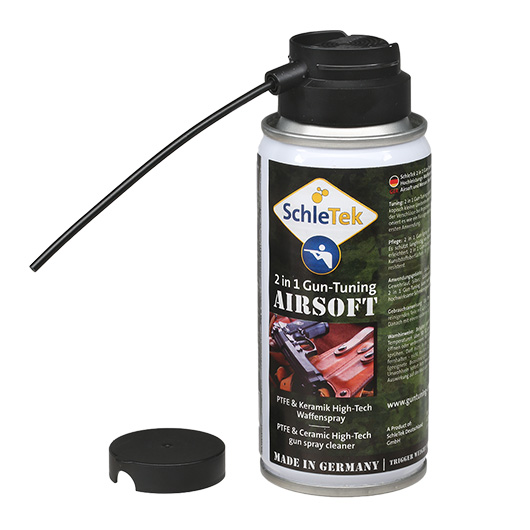 SchleTek Airsoft 2 in 1 Gun Tuning Hightech Waffenpflege Spray 100ml