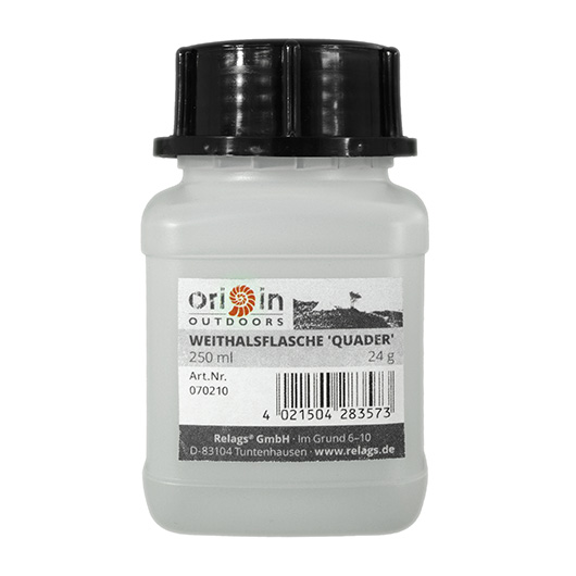 Origin Outdoors Weithalsflasche Quader 250 ml transparent