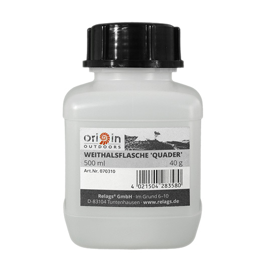 Origin Outdoors Weithalsflasche Quader 500 ml transparent