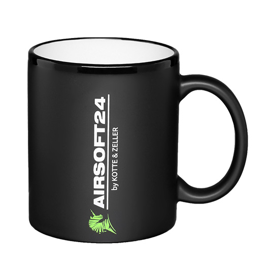 Airsoft 24 Tasse 300 ml schwarz matt