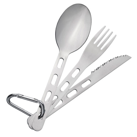 Origin Outdoors Camping Besteck Edelstahl 3-teilig