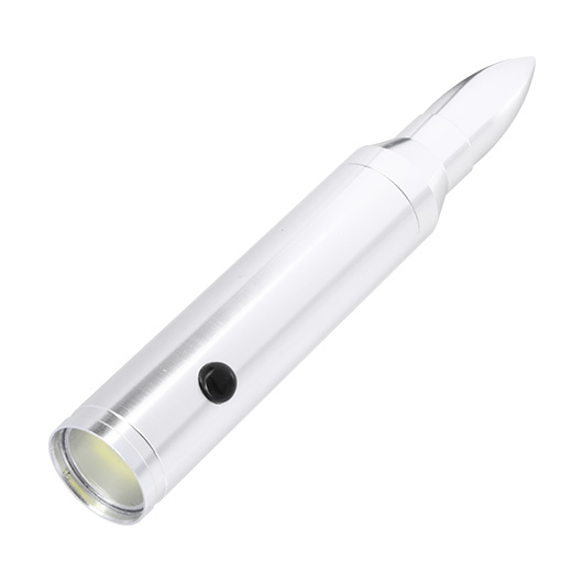 LED-Taschenlampe Bullet Light Aluminium silber Bild 1