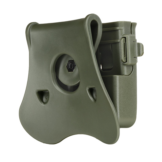 Amomax Doppel-Magazinholster Polymer Paddle f. Single- / Double-Stack Magazine oliv Bild 3