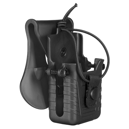 Amomax Tactical Holster Polymer Paddle f. Funkgerte schwarz Bild 1