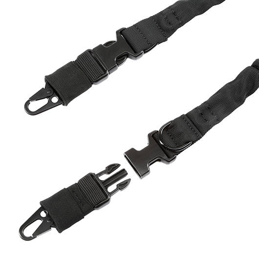 Amomax 2-Punkt Tragegurt Dual Bungee Universal Tactical Heavy Duty Version schwarz Bild 2
