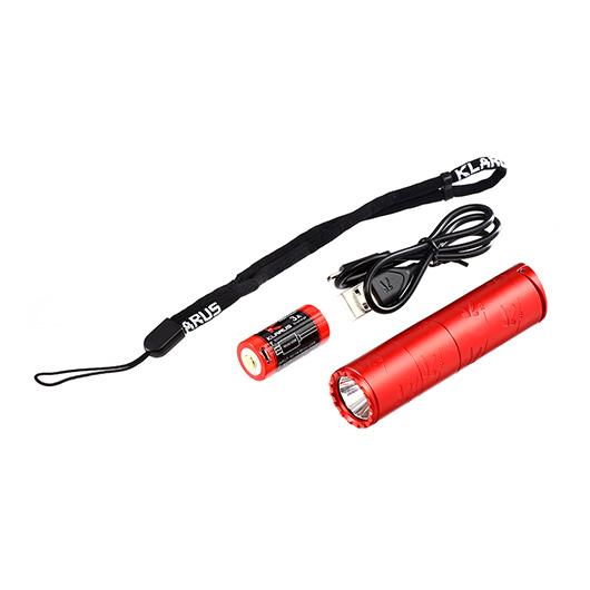 Klarus LED Taschenlampe K10 1200 ANSI Lumen rot Jubilumslampe inkl. Geschenkverpackung Bild 4