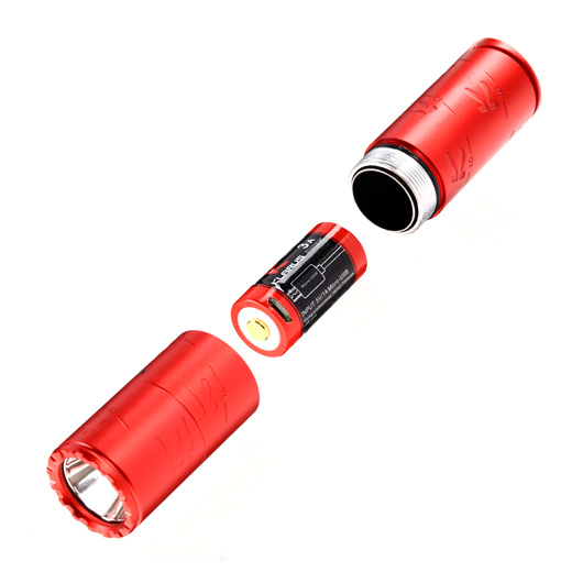 Klarus LED Taschenlampe K10 1200 ANSI Lumen rot Jubilumslampe inkl. Geschenkverpackung Bild 7