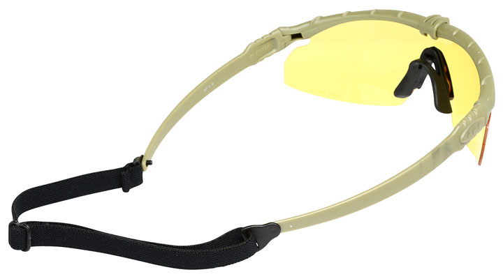 Nuprol Battle Pro Protective Airsoft Schutzbrille oliv / gelb Bild 2