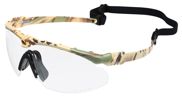 Nuprol Battle Pro Protective Airsoft Schutzbrille camo / klar