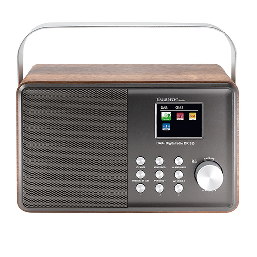 Albrecht DR855 Digitalradio DAB+/UKW/Bluetooth Lautsprecher mit Farbdisplay Bild 1