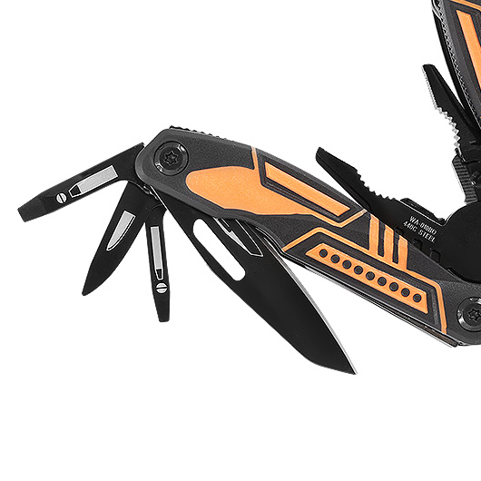 With Armour Multitool Rescue Tool schwarz/orange inkl. Grteletui Bild 6