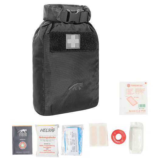 Tasmanian Tiger Erste Hilfe Set First Aid Basic WP 12 tlg. wasserdichter Beutel schwarz