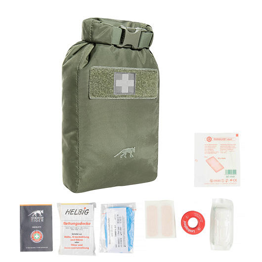 Tasmanian Tiger Erste Hilfe Set First Aid Basic WP 12 tlg. wasserdichter Beutel oliv