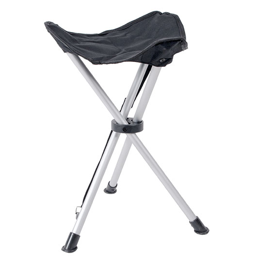 Basic Nature Dreibeinhocker Travelchair Sandwich klappbar schwarz